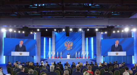 Анна Кузнецова приняла участие в церемонии оглашения Послания Президента России Федеральному Собранию